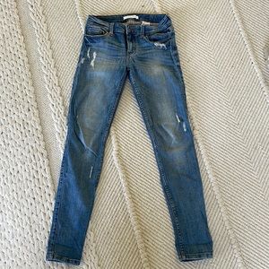 Eunina Light Wash Distressed Skinny Jeans